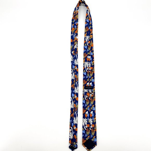 TED BAKER London Palm & Fruit Silk Print Tie NWOT - Picture 6 of 16